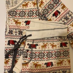 High end Christmas pajamas from a local boutique.